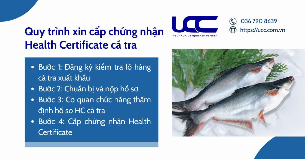 Các bước xin cấp chứng nhận Health Certificate cá tra