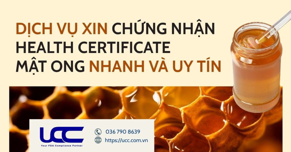 Dịch vụ xin chứng nhận Health Certificate mật ong nhanh và uy tín