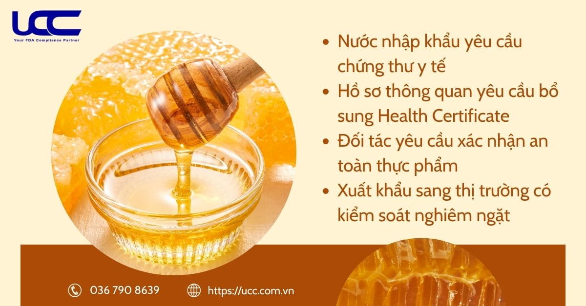 Khi nào cần xin chứng nhận Health Certificate mật ong