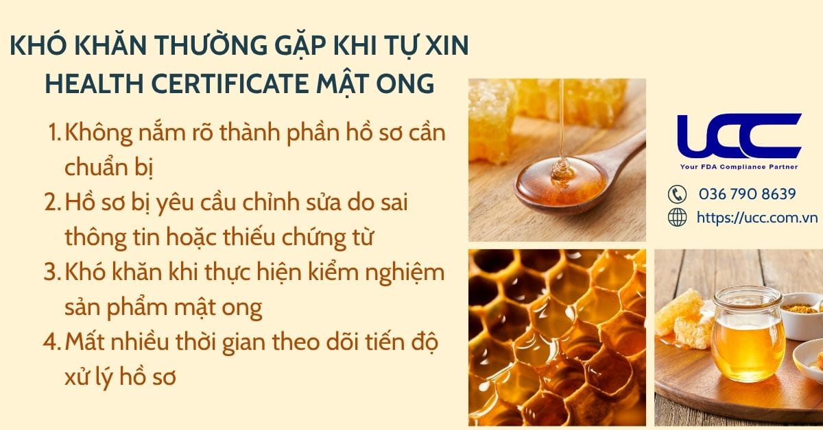 Khó khăn thường gặp khi tự xin HC mật ong