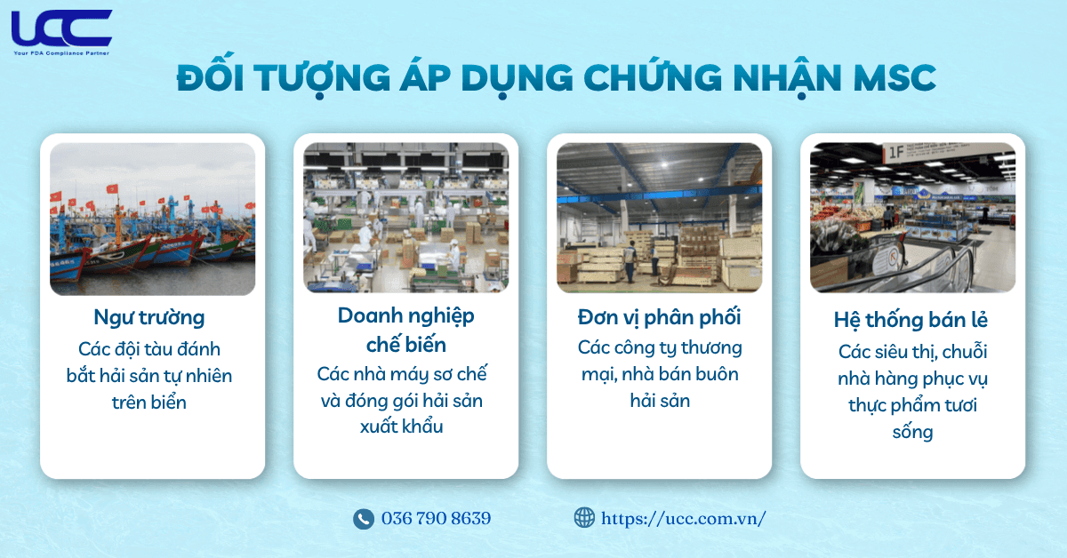 Đối tượng áp dụng chứng nhận MSC.