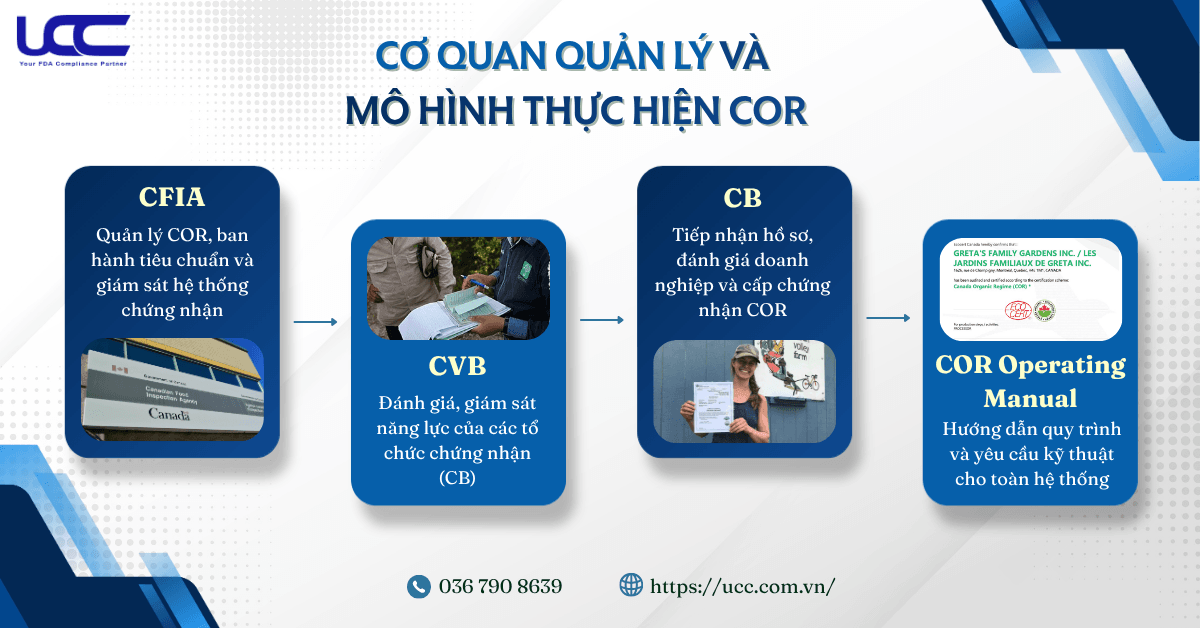 Cơ quan quản lý và mô hình thực hiện COR.