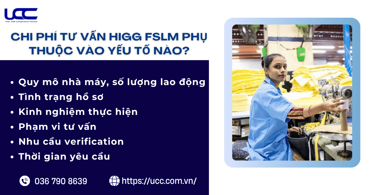 Chi phí khi tư vấn HIGG FSLM